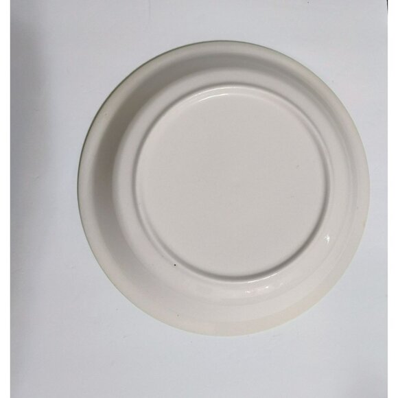 Vintage MCM Harvest Gold Pie Dish Plate, 1960s Yellow Floral Starburst Medallion - Picture 6 of 6